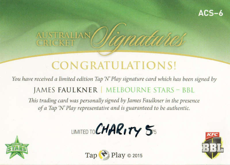James Faulkner back