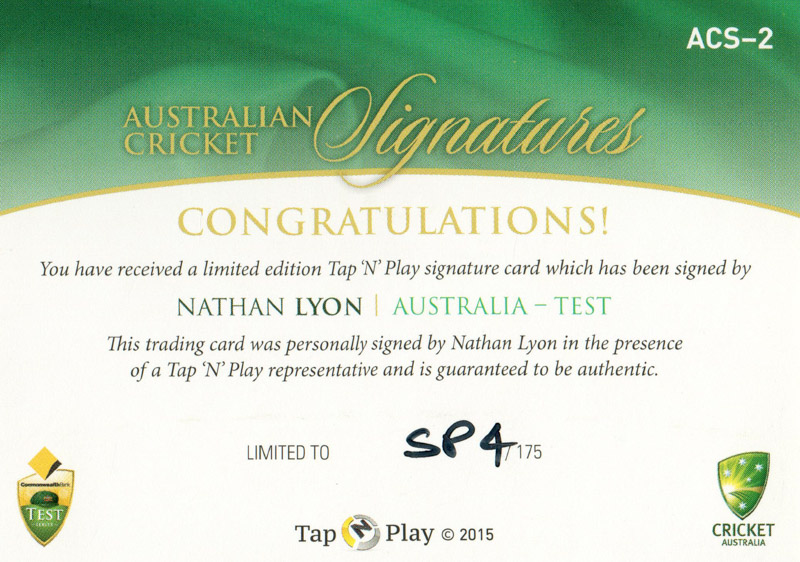 Nathan Lyon back