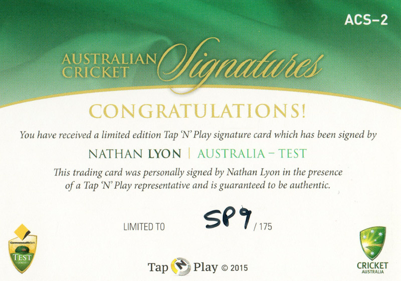 Nathan Lyon back