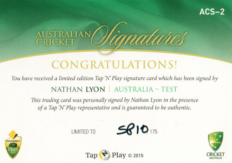 Nathan Lyon back