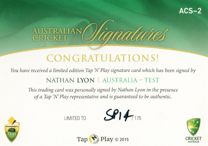 Nathan Lyon back