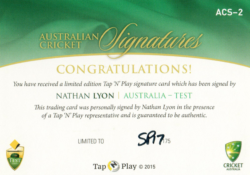 Nathan Lyon back