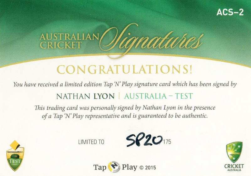 Nathan Lyon back