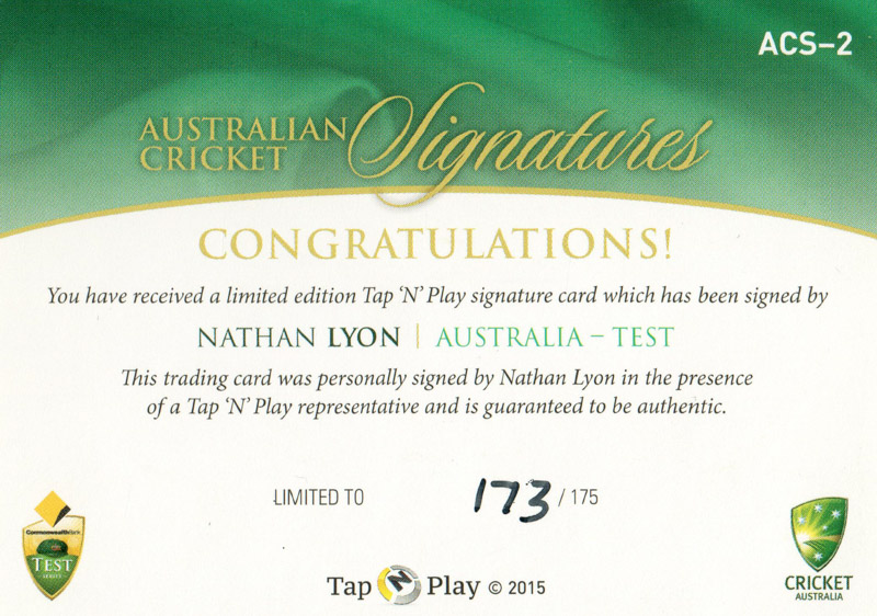 Nathan Lyon back
