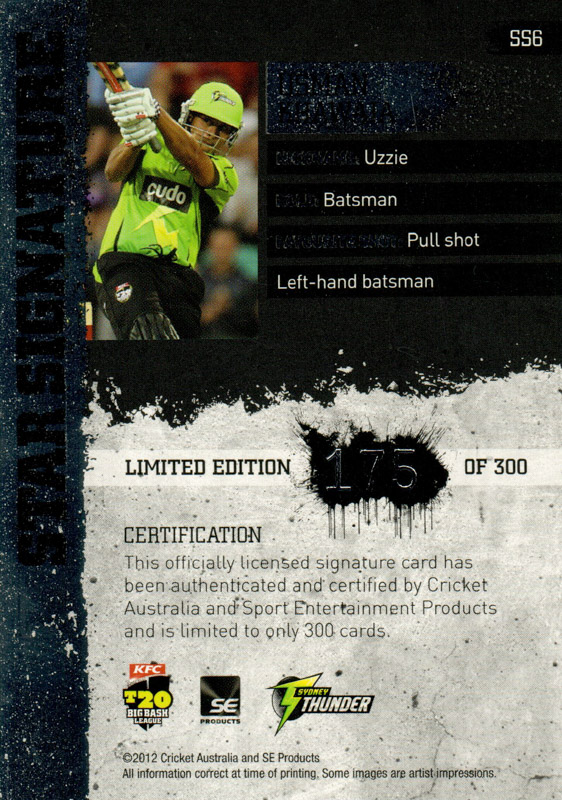 Usman Khawaja back