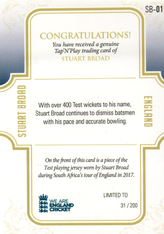 Stuart Broad back