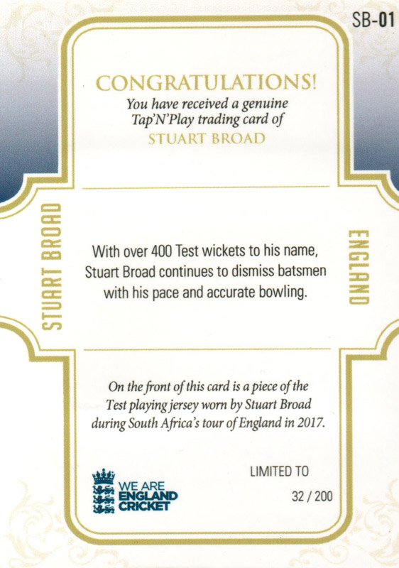 Stuart Broad back