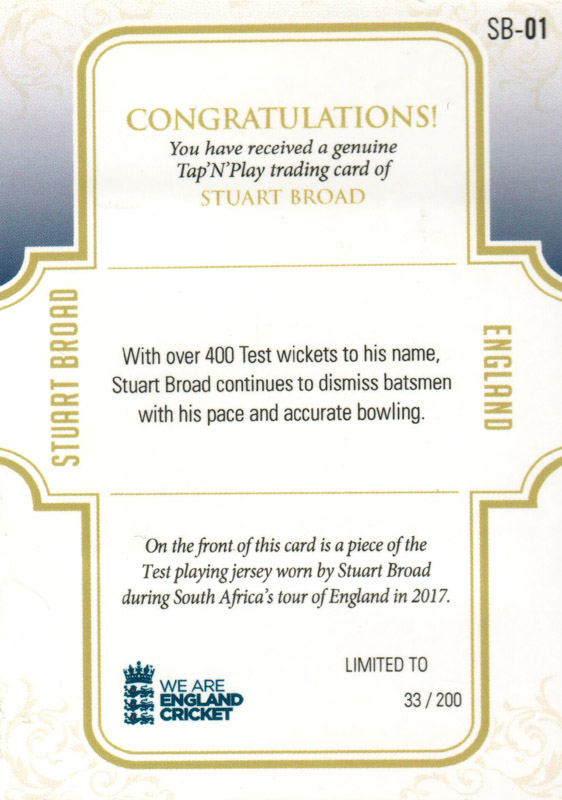 Stuart Broad back