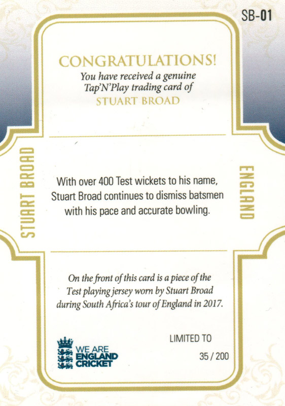 Stuart Broad back