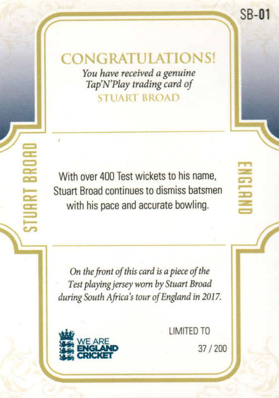 Stuart Broad back