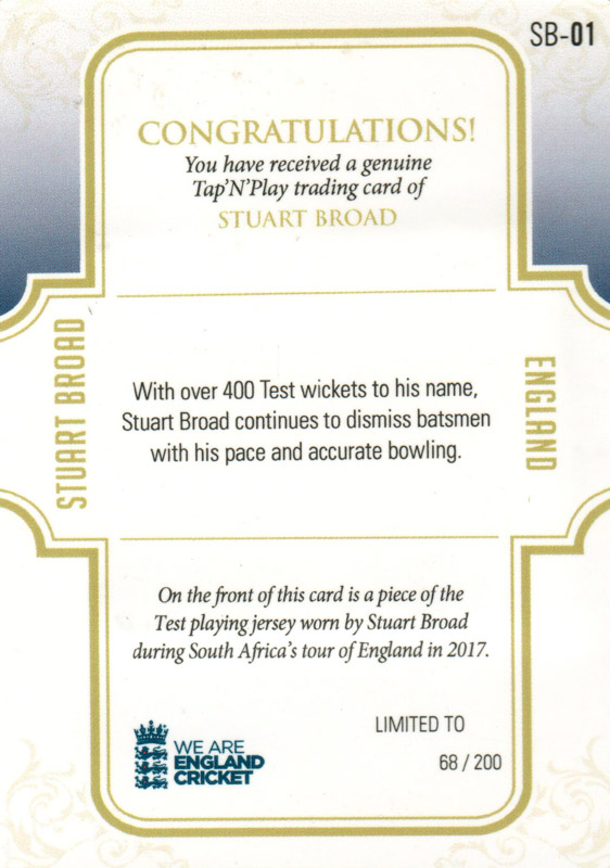 Stuart Broad back