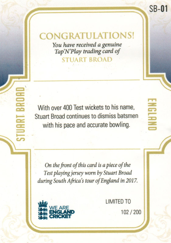 Stuart Broad back