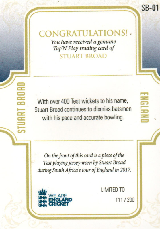 Stuart Broad back