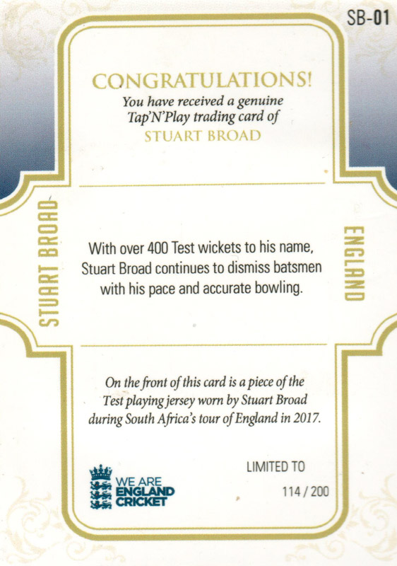Stuart Broad back