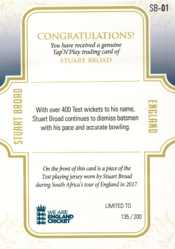 Stuart Broad back