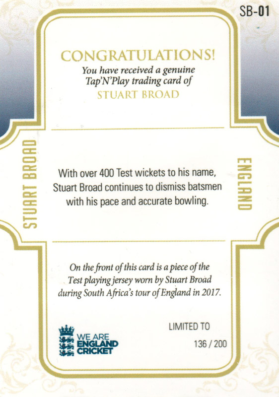Stuart Broad back