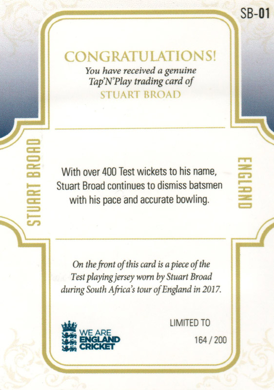 Stuart Broad back