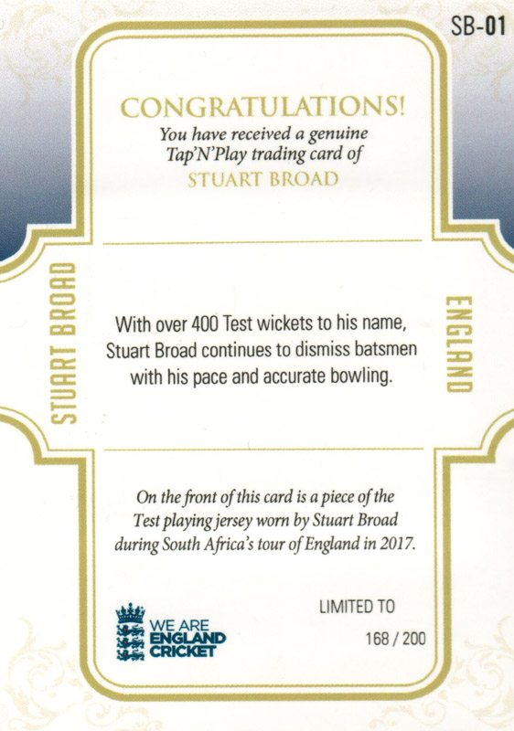 Stuart Broad back