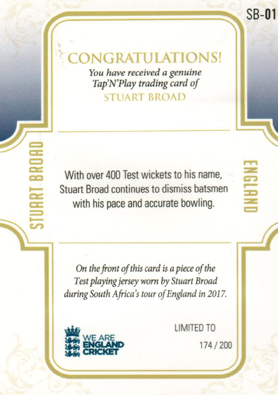 Stuart Broad back