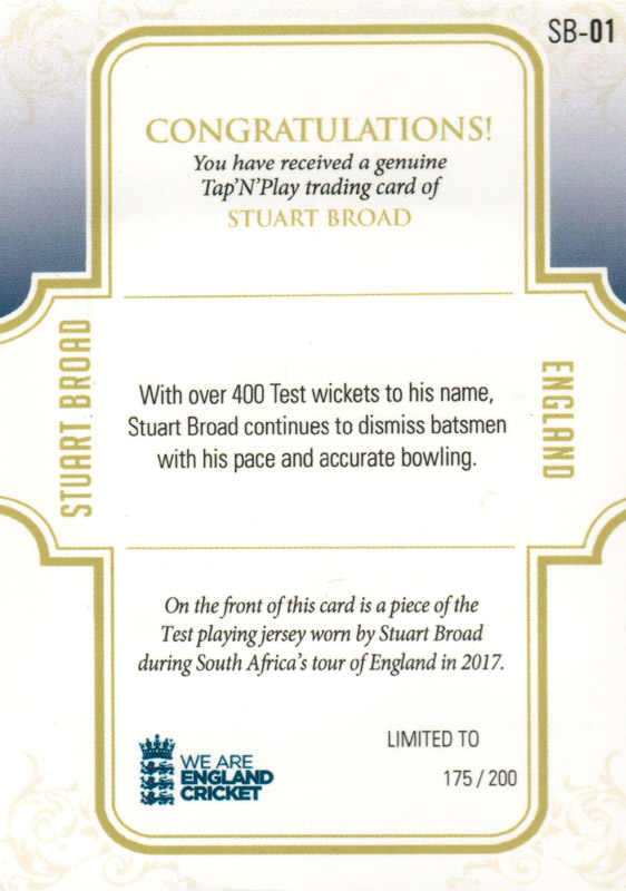 Stuart Broad back