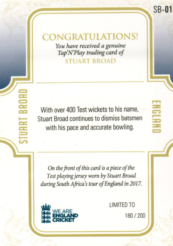 Stuart Broad back