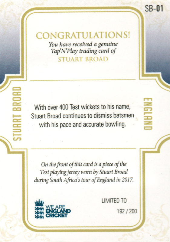 Stuart Broad back