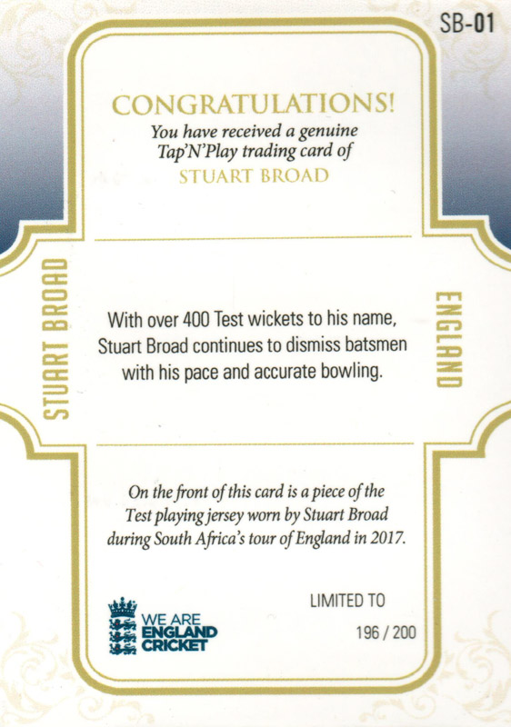 Stuart Broad back
