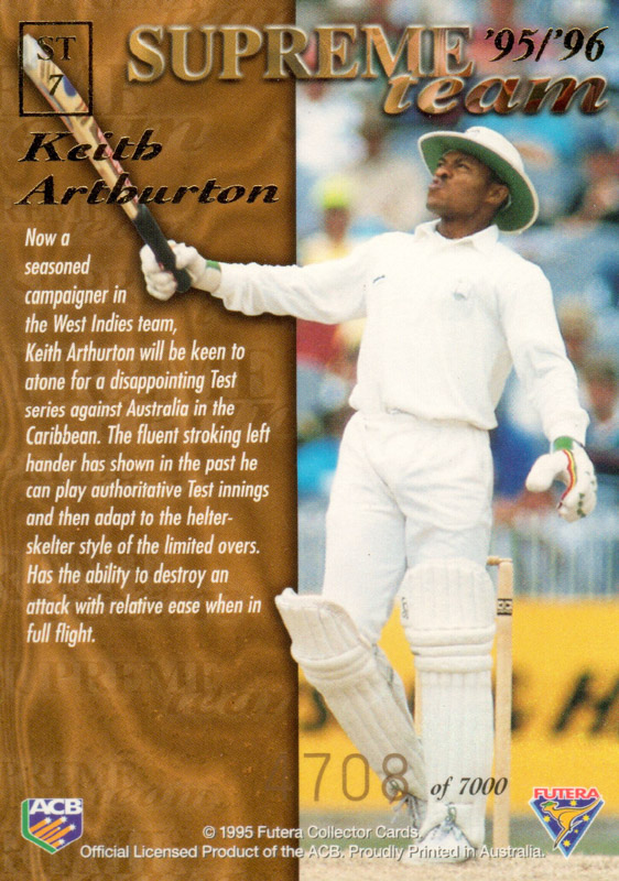 Keith Arthurton back