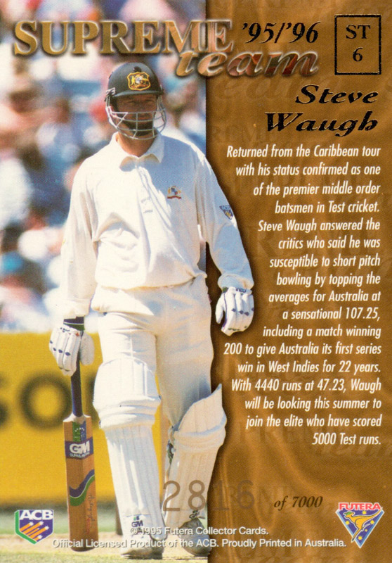 Steve Waugh back