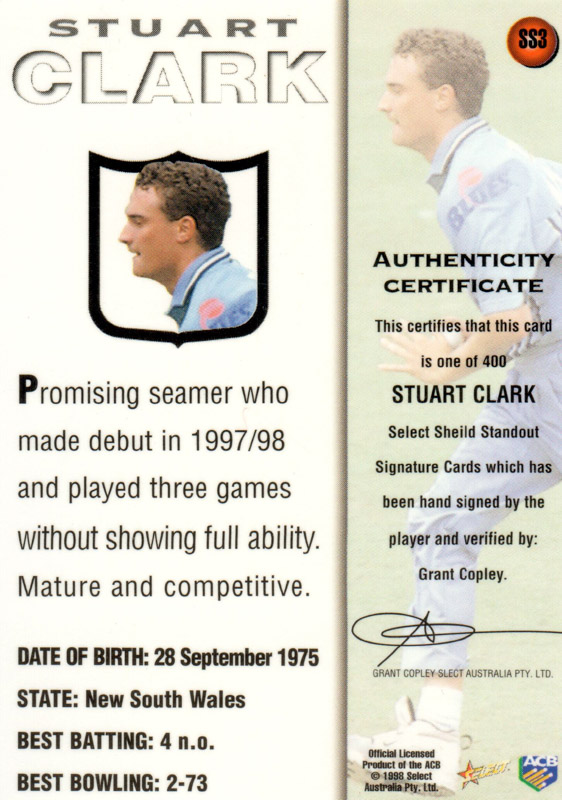 Stuart Clark back