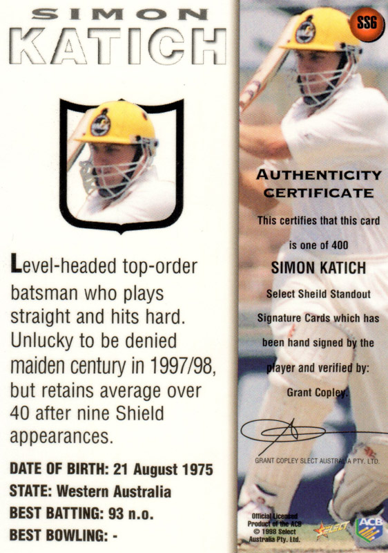Simon Katich back