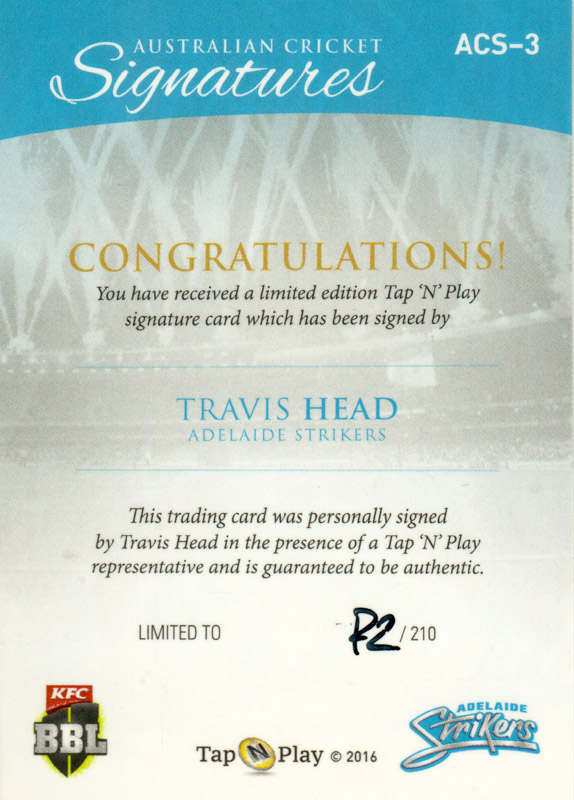 Travis Head back