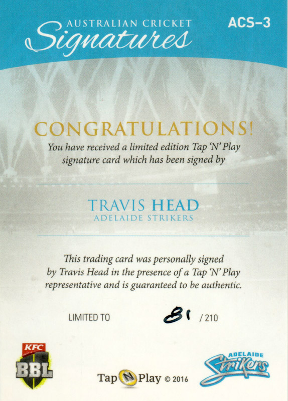 Travis Head back