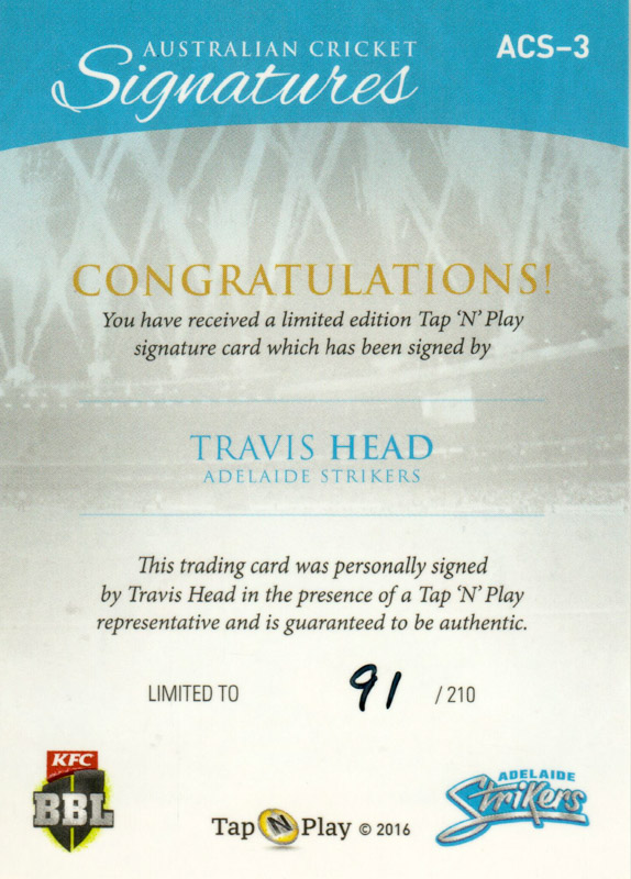 Travis Head back