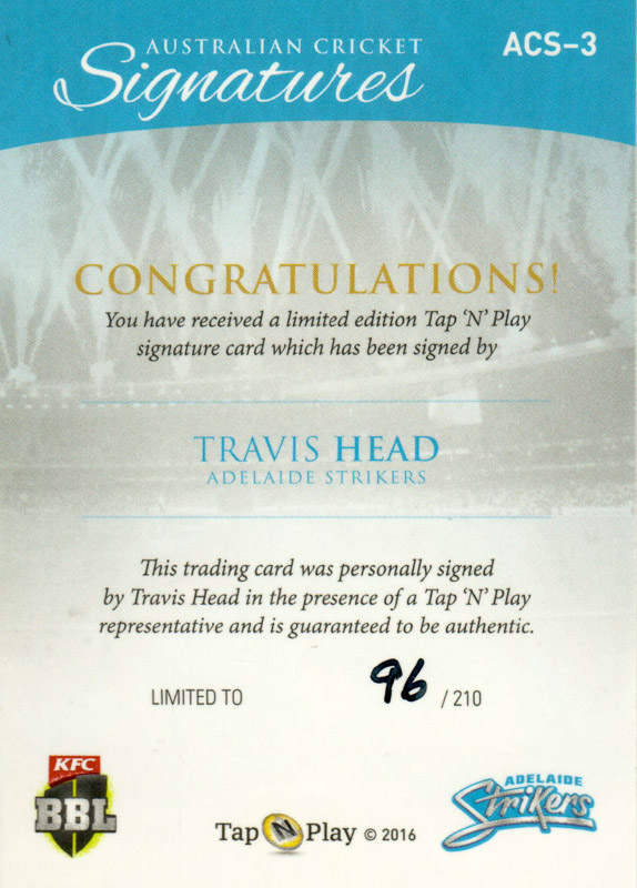 Travis Head back