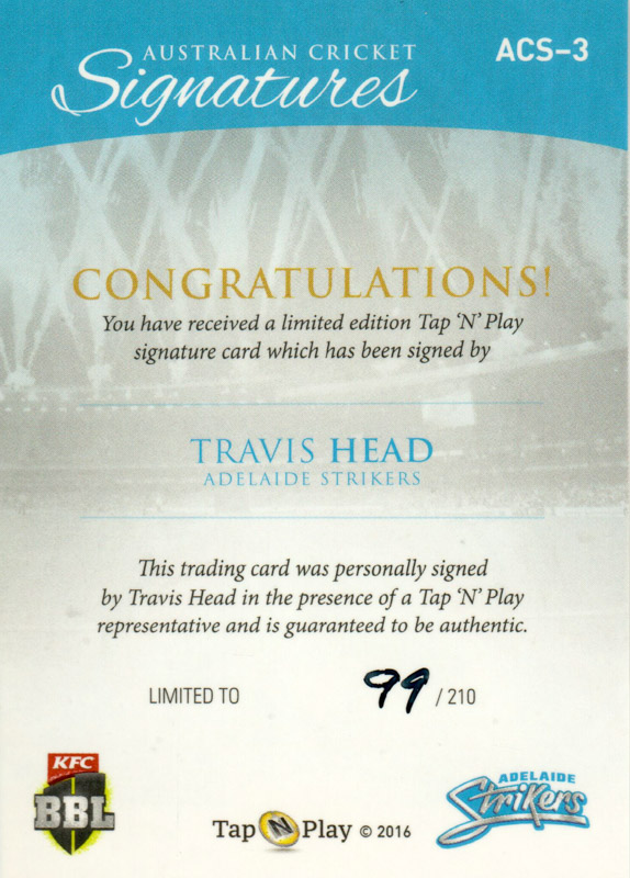 Travis Head back