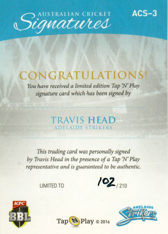 Travis Head back