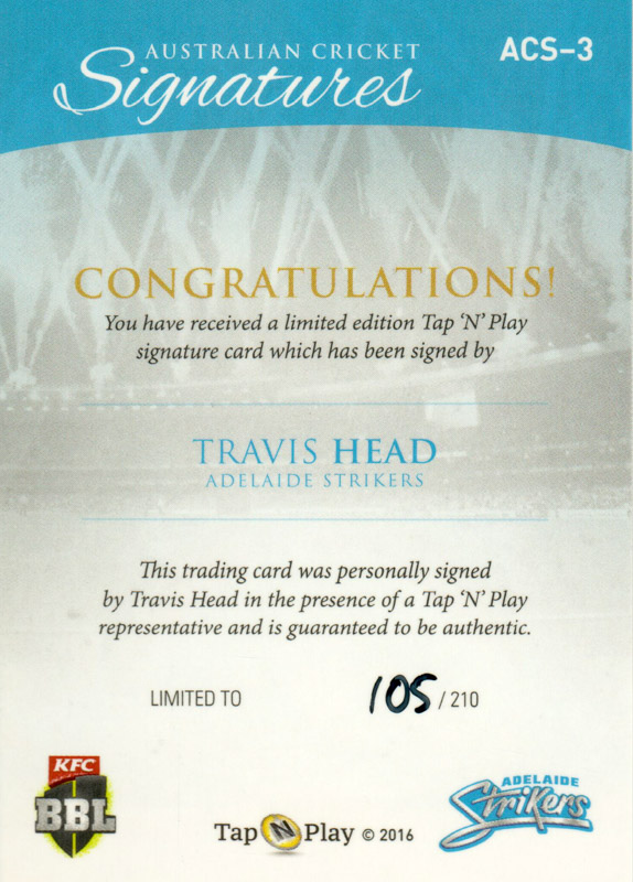 Travis Head back