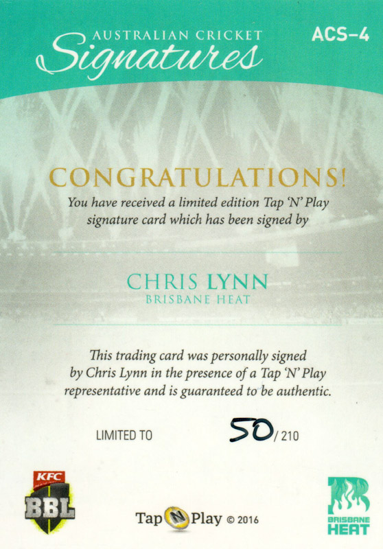 Chris Lynn back