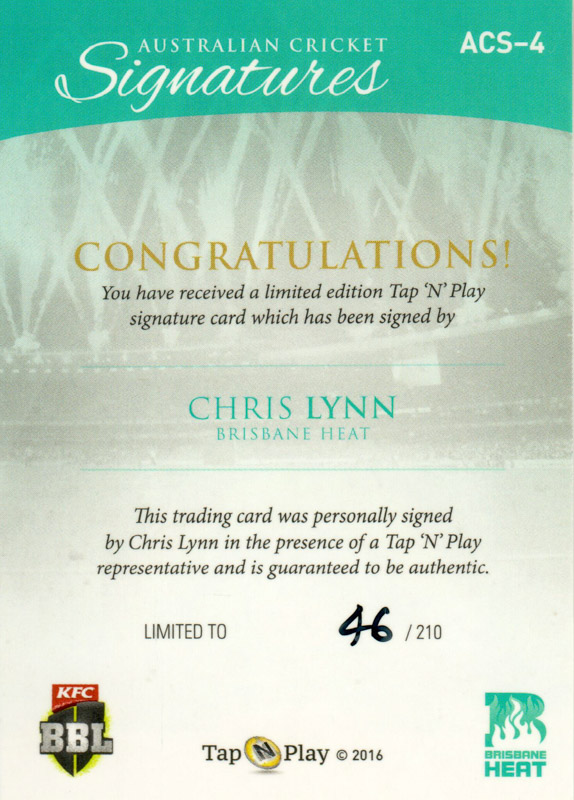 Chris Lynn back