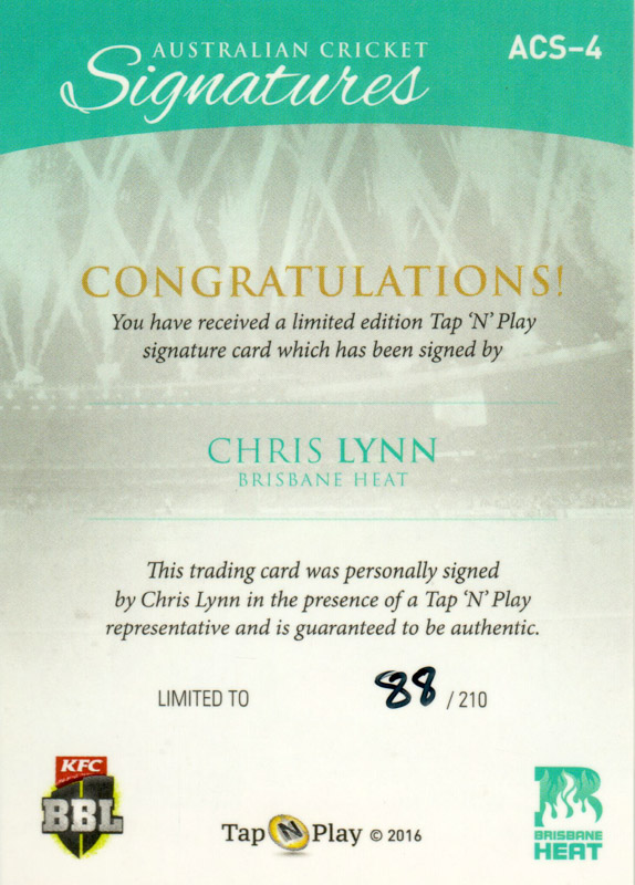 Chris Lynn back