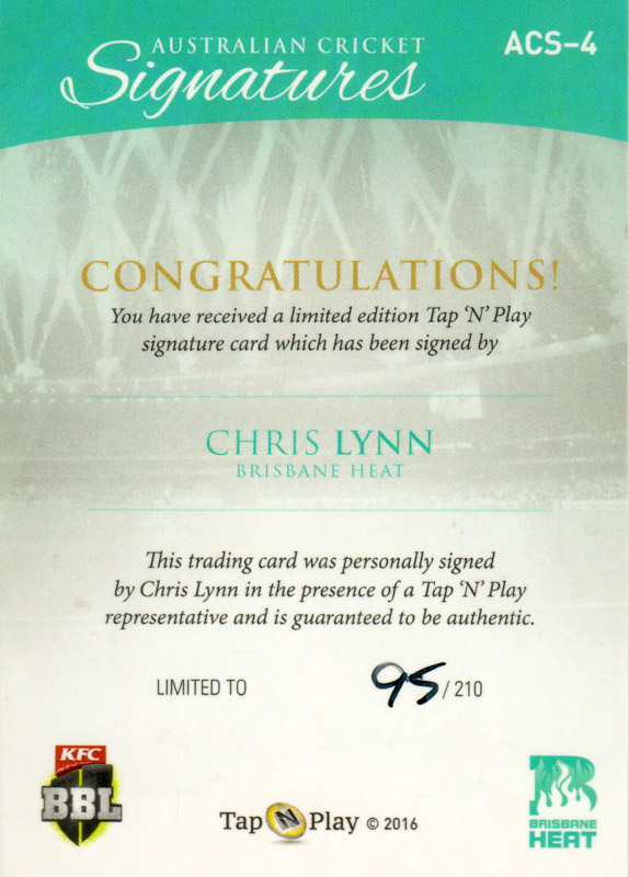 Chris Lynn back