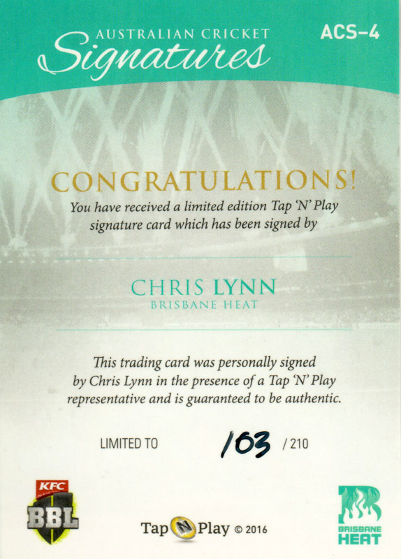 Chris Lynn back