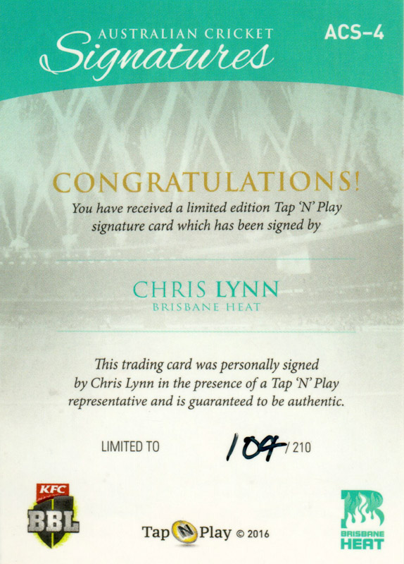 Chris Lynn back
