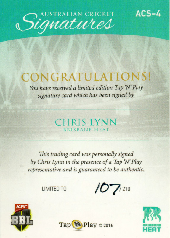 Chris Lynn back