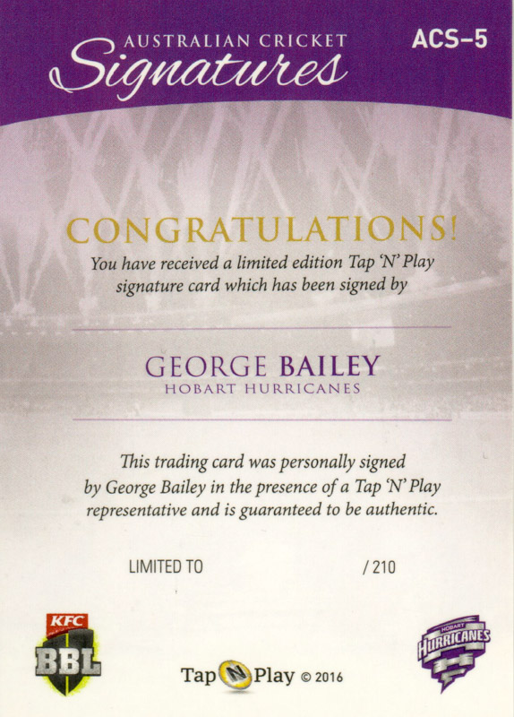 George Bailey back