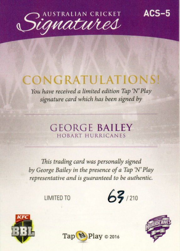 George Bailey back