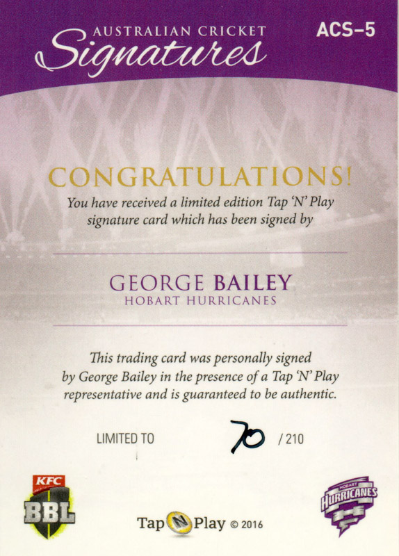 George Bailey back