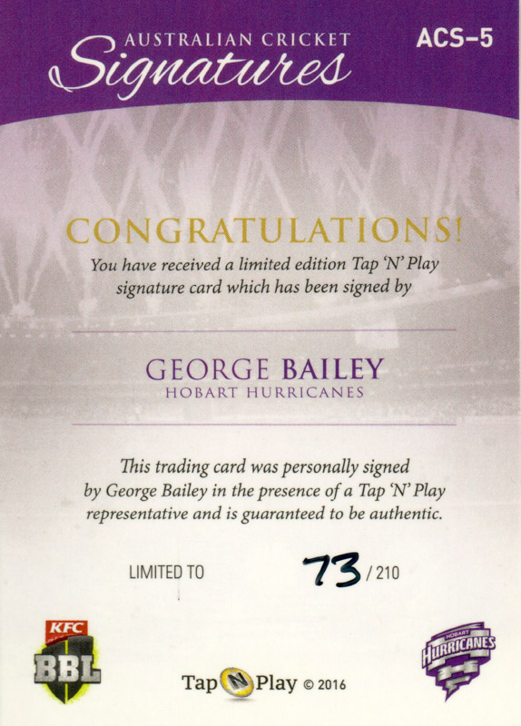 George Bailey back