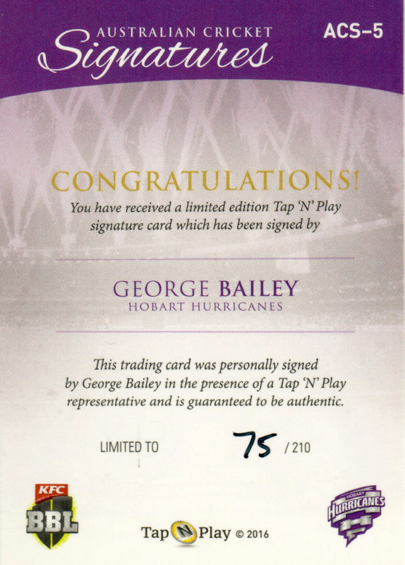 George Bailey back